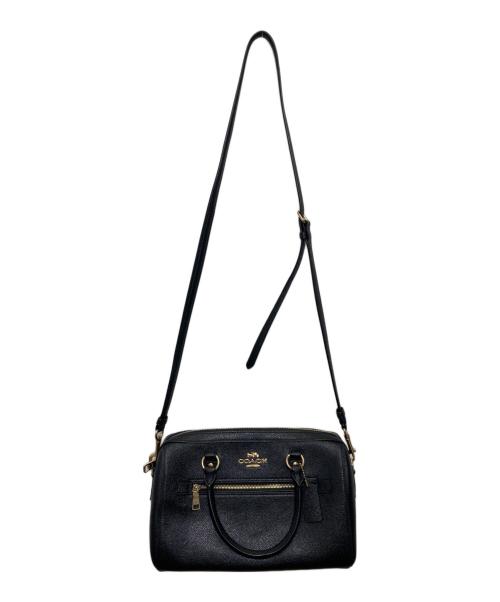 COACH（コーチ）COACH (コーチ) ローアンサッチェル 2WAYミニボストンバッグ ブラックの古着・服飾アイテム