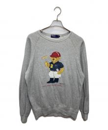 POLO RALPH LAUREN（ポロ・ラルフローレン）の古着「ポロベアラグランスウェット」｜グレー