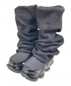 groundsグラウンズ）の古着「SKYSCRAPER LOOSE SOCKS KNIT」｜ブラック