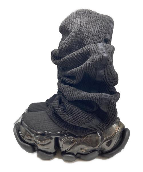 grounds（グラウンズ）grounds (グラウンズ) SKYSCRAPER LOOSE SOCKS KNIT ブラック サイズ:24の古着・服飾アイテム