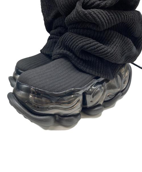 grounds（グラウンズ）grounds (グラウンズ) SKYSCRAPER LOOSE SOCKS KNIT ブラック サイズ:24の古着・服飾アイテム