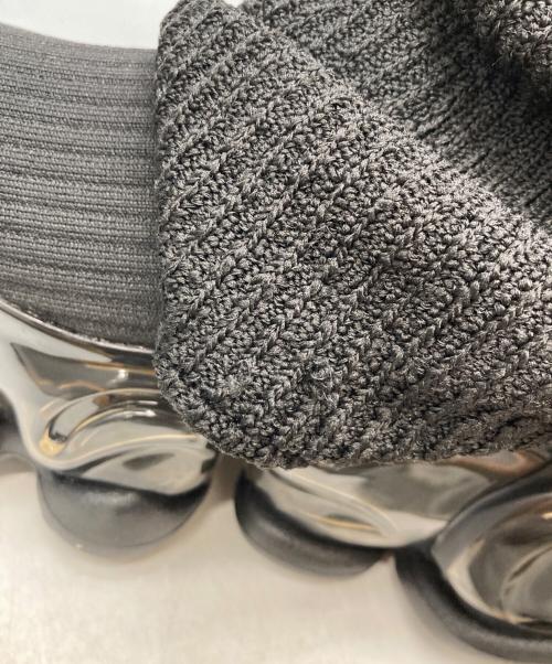 grounds（グラウンズ）grounds (グラウンズ) SKYSCRAPER LOOSE SOCKS KNIT ブラック サイズ:24の古着・服飾アイテム