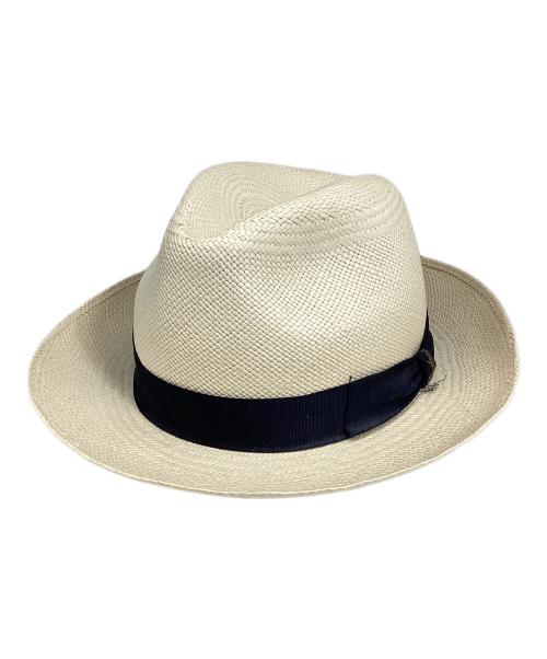 BORSALINO（ボルサリーノ）BORSALINO (ボルサリーノ) パナマハット アイボリー サイズ:59の古着・服飾アイテム