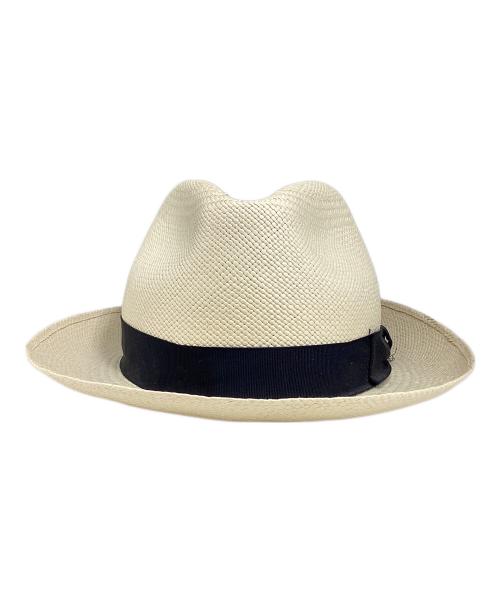 BORSALINO（ボルサリーノ）BORSALINO (ボルサリーノ) パナマハット アイボリー サイズ:59の古着・服飾アイテム