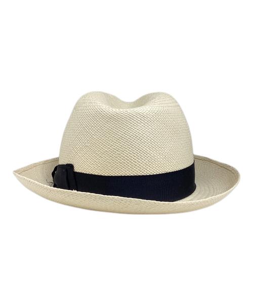 BORSALINO（ボルサリーノ）BORSALINO (ボルサリーノ) パナマハット アイボリー サイズ:59の古着・服飾アイテム