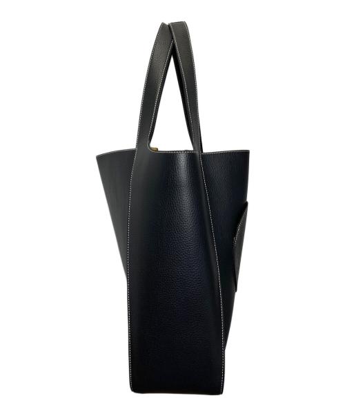 STELLA McCARTNEY（ステラマッカートニー）STELLA McCARTNEY (ステラマッカートニー) エコレザートートバッグ ブラックの古着・服飾アイテム