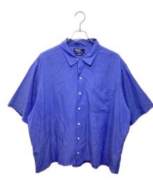 POLO RALPH LAUREN（ポロ・ラルフローレン）の古着「CALDWELL シルクコットンS/S開襟シャツ」｜スカイブルー