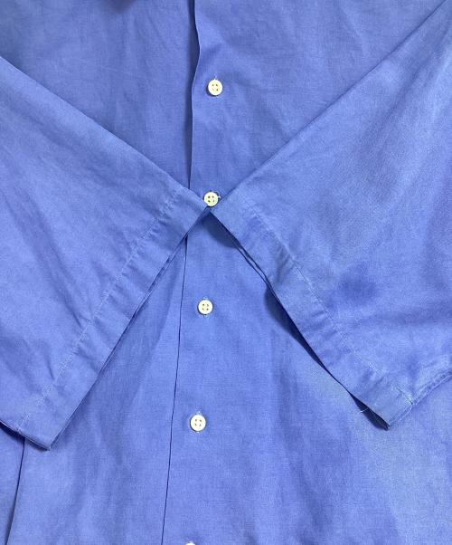 POLO RALPH LAUREN（ポロ・ラルフローレン）POLO RALPH LAUREN (ポロ・ラルフローレン) CALDWELL シルクコットンS/S開襟シャツ スカイブルー サイズ:XXLの古着・服飾アイテム