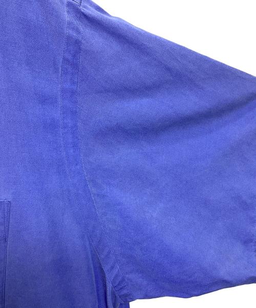 POLO RALPH LAUREN（ポロ・ラルフローレン）POLO RALPH LAUREN (ポロ・ラルフローレン) CALDWELL シルクコットンS/S開襟シャツ スカイブルー サイズ:XXLの古着・服飾アイテム