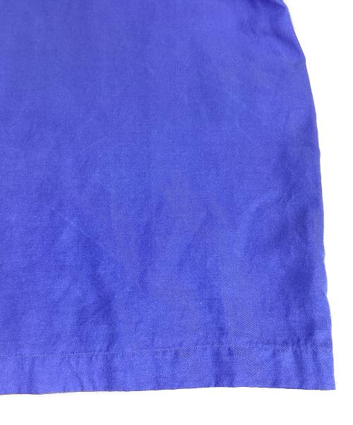 POLO RALPH LAUREN（ポロ・ラルフローレン）POLO RALPH LAUREN (ポロ・ラルフローレン) CALDWELL シルクコットンS/S開襟シャツ スカイブルー サイズ:XXLの古着・服飾アイテム