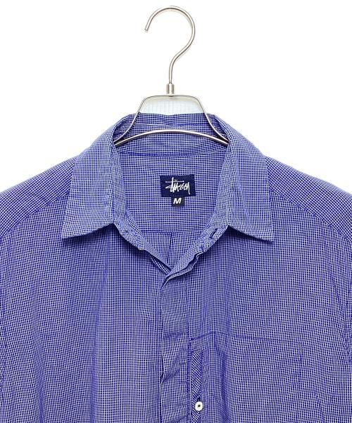 stussy（ステューシー）stussy (ステューシー) 半袖シャツ スカイブルー サイズ:Mの古着・服飾アイテム