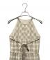 m me eme (エムミーエメ) Halter check slit long onepiece アイボリー サイズ:F：14000円