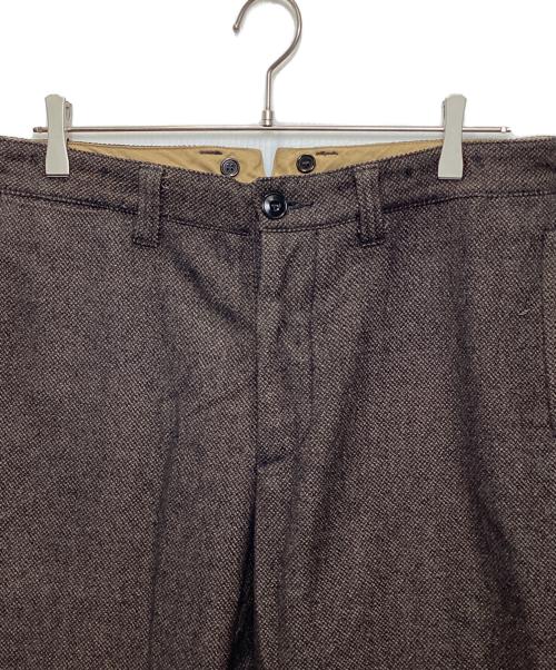 THE REAL McCOY'S（ザ・リアルマッコイズ）THE REAL McCOY'S (ザ・リアルマッコイズ) DOUBLE DIAMOND シンチバッグウールパンツ ブラウン サイズ:32の古着・服飾アイテム
