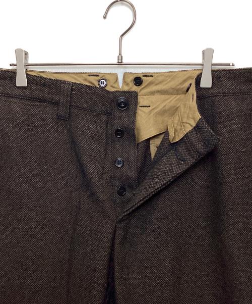 THE REAL McCOY'S（ザ・リアルマッコイズ）THE REAL McCOY'S (ザ・リアルマッコイズ) DOUBLE DIAMOND シンチバッグウールパンツ ブラウン サイズ:32の古着・服飾アイテム