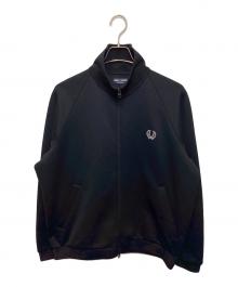 FRED PERRY（フレッドペリー）の古着「スリーブ パネルド トラックジャケット」｜ブラック