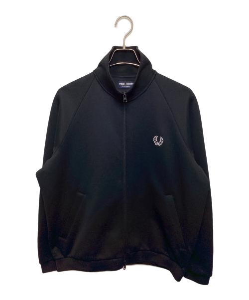 FRED PERRY（フレッドペリー）FRED PERRY (フレッドペリー) スリーブ パネルド トラックジャケット ブラック サイズ:Mの古着・服飾アイテム