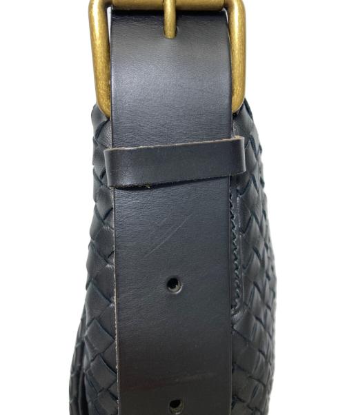 BOTTEGA VENETA（ボッテガベネタ）BOTTEGA VENETA (ボッテガベネタ) イントレチャートショルダーバッグ ブラックの古着・服飾アイテム