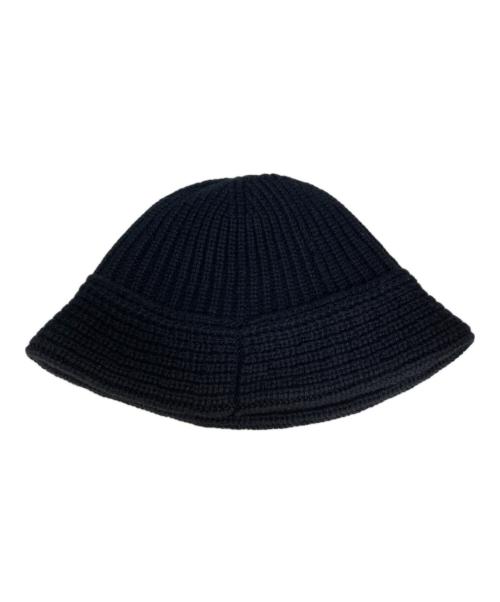 CELINE（セリーヌ）CELINE (セリーヌ) カシミヤロゴバケットハット ブラック サイズ:TUの古着・服飾アイテム