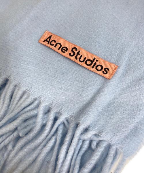 Acne studios（アクネ ストゥディオズ）Acne studios (アクネ ストゥディオズ) ウールマフラー スカイブルーの古着・服飾アイテム