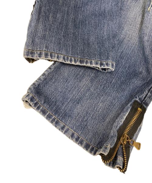 DOLCE & GABBANA（ドルチェ＆ガッバーナ）DOLCE & GABBANA (ドルチェ＆ガッバーナ) ジップデザインデニムパンツ インディゴ サイズ:32　34の古着・服飾アイテム