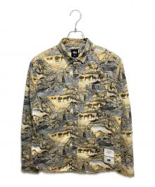 stussy（ステューシー）の古着「総柄シャツ」｜ベージュ