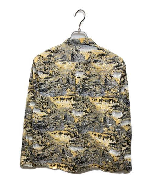 stussy（ステューシー）stussy (ステューシー) 総柄シャツ ベージュ サイズ:Sの古着・服飾アイテム