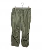 KAPTAIN SUNSHINEキャプテンサンシャイン）の古着「Wide Over Pants」｜オリーブ