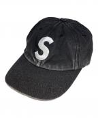 SUPREMEシュプリーム）の古着「Pigment Coasted S Logo 6-Panel」｜ブラック