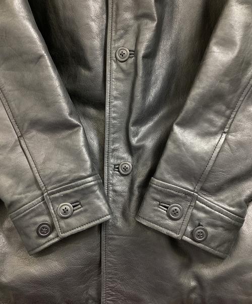 GAP（ギャップ）GAP (ギャップ) レザーコート ブラック サイズ:Mの古着・服飾アイテム
