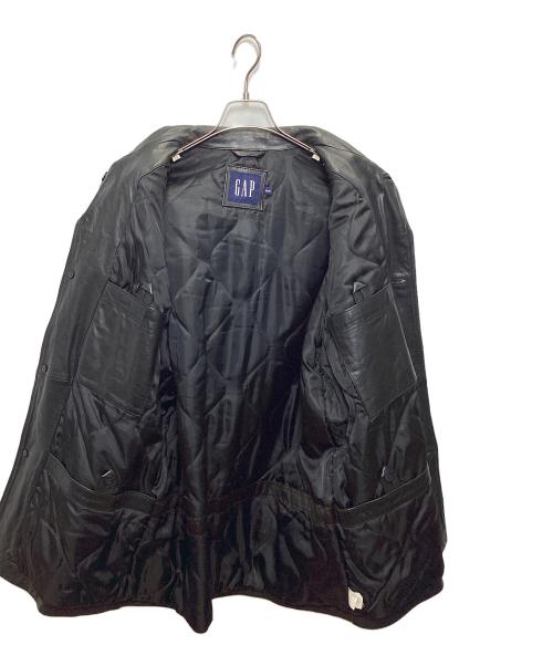 GAP（ギャップ）GAP (ギャップ) レザーコート ブラック サイズ:Mの古着・服飾アイテム
