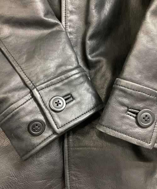 GAP（ギャップ）GAP (ギャップ) レザーコート ブラック サイズ:Mの古着・服飾アイテム