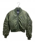 DIESELディーゼル）の古着「MA-1ジャケット G-MAUNA-OUT-N」｜オリーブ