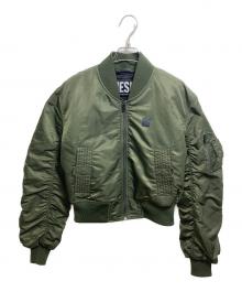 DIESEL（ディーゼル）の古着「MA-1ジャケット G-MAUNA-OUT-N」｜オリーブ