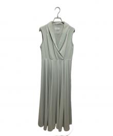 ORGUE（オルグ）の古着「Drape collar one-piece」｜グリーン