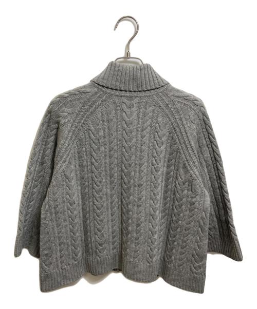BURBERRY LONDON（バーバリーロンドン）BURBERRY LONDON (バーバリーロンドン) ケーブルニットカーディガン グレー サイズ:1の古着・服飾アイテム