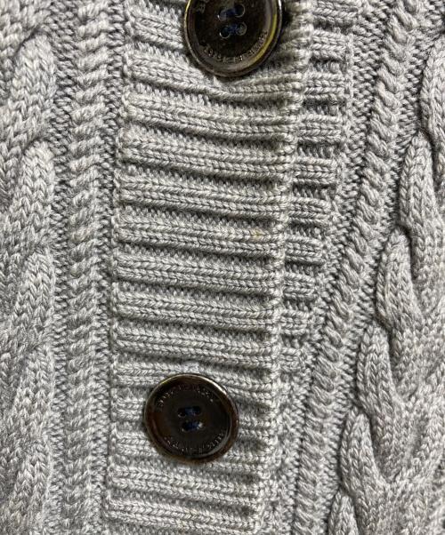 BURBERRY LONDON（バーバリーロンドン）BURBERRY LONDON (バーバリーロンドン) ケーブルニットカーディガン グレー サイズ:1の古着・服飾アイテム