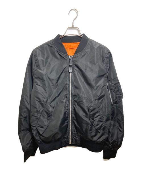 ALPHA（アルファ）ALPHA (アルファ) MA-1ジャケット ブラック サイズ:Lの古着・服飾アイテム