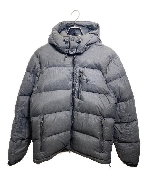 POLO RALPH LAUREN（ポロ・ラルフローレン）POLO RALPH LAUREN (ポロ・ラルフローレン) フード付きダウンジャケット グレー サイズ:Mの古着・服飾アイテム