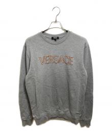 VERSACE（ヴェルサーチ）の古着「ロゴスウェット」｜グレー