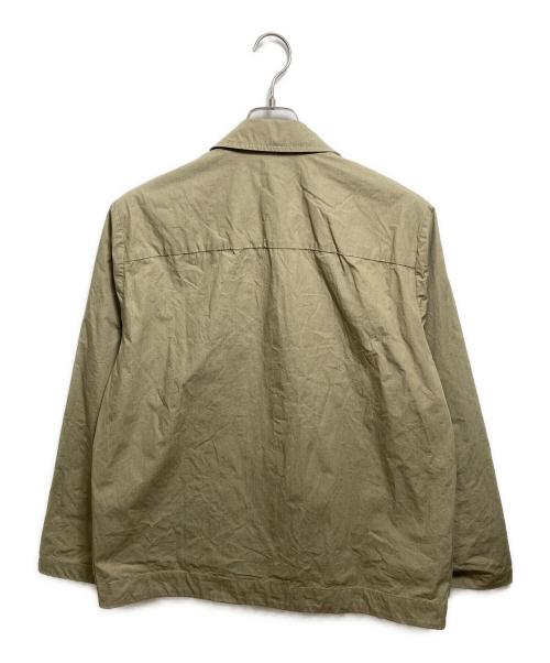 STUDIO NICHOLSON（スタジオ ニコルソン）STUDIO NICHOLSON (スタジオ ニコルソン) KANGAROO POCKET OVER SHIRT カーキ サイズ:Mの古着・服飾アイテム