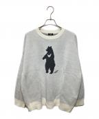 Marble SUDマーブルシュッド）の古着「bear knit プルオーバー」｜グレー