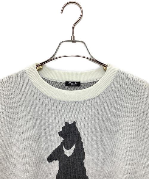 Marble SUD（マーブルシュッド）Marble SUD (マーブルシュッド) bear knit プルオーバー グレー サイズ:表記なしの古着・服飾アイテム