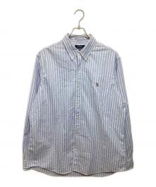 POLO RALPH LAUREN（ポロ・ラルフローレン）の古着「ストライプBDシャツ」｜スカイブルー