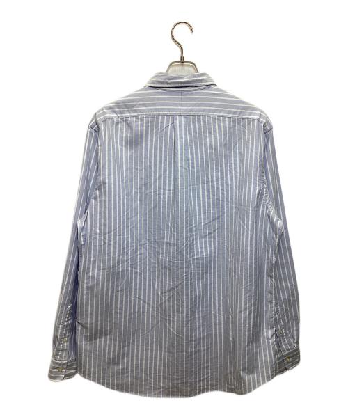 POLO RALPH LAUREN（ポロ・ラルフローレン）POLO RALPH LAUREN (ポロ・ラルフローレン) ストライプBDシャツ スカイブルー サイズ:XLの古着・服飾アイテム