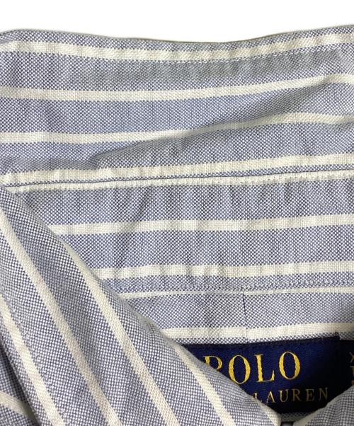 POLO RALPH LAUREN（ポロ・ラルフローレン）POLO RALPH LAUREN (ポロ・ラルフローレン) ストライプBDシャツ スカイブルー サイズ:XLの古着・服飾アイテム