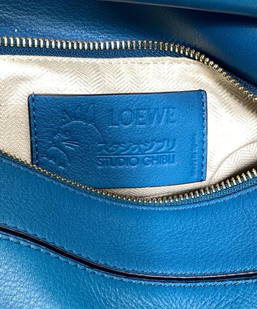LOEWE（ロエベ）LOEWE (ロエベ) スタジオジブリ (スタジオジブリ) 坊ネズミ パズルバッグ スモール 2WAYバッグ　 ブルーの古着・服飾アイテム