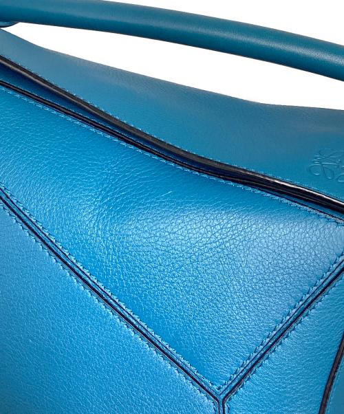 LOEWE（ロエベ）LOEWE (ロエベ) スタジオジブリ (スタジオジブリ) 坊ネズミ パズルバッグ スモール 2WAYバッグ　 ブルーの古着・服飾アイテム