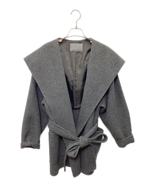 uncrave（アンクレイヴ）uncrave (アンクレイヴ) アンチマイクロバイアル リバー フーデット ショートコート グレー サイズ:1の古着・服飾アイテム