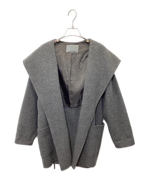 uncrave（アンクレイヴ）uncrave (アンクレイヴ) アンチマイクロバイアル リバー フーデット ショートコート グレー サイズ:1の古着・服飾アイテム