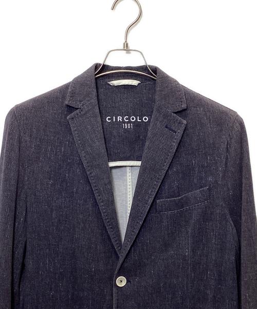 CIRCOLO 1901（チルコロ1901）Circolo 1901 (チルコロ1901) テーラードジャケット インディゴ サイズ:48の古着・服飾アイテム